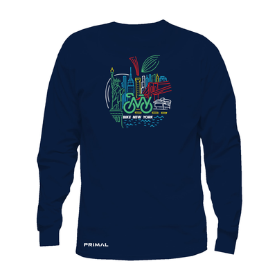 Bike New York Big Apple Long Sleeve T-Shirt