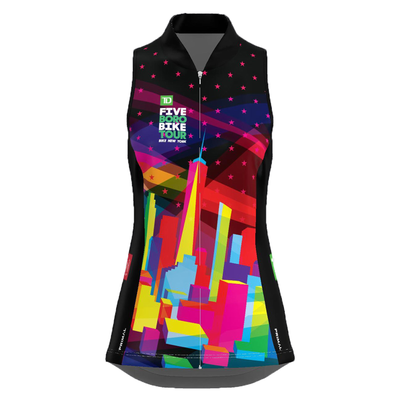 TD Five Boro Bike Tour Night Vision Women's Racerback Sleeveless Jersey (PREORDER)