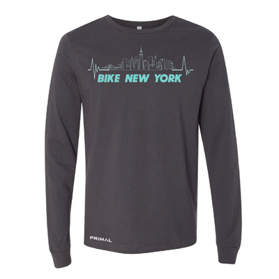 Bike New York Skyline Long Sleeve T-Shirt
